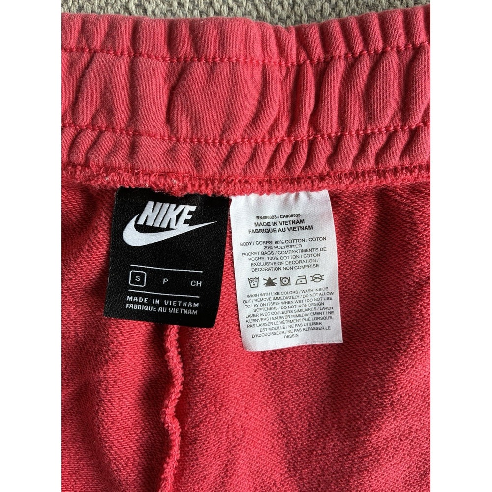 Nike Pink Fleece Shorts Women's Small Athleisure Lounge Sweat Shorts - Picture 4 of 15
